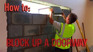How to block up a doorway