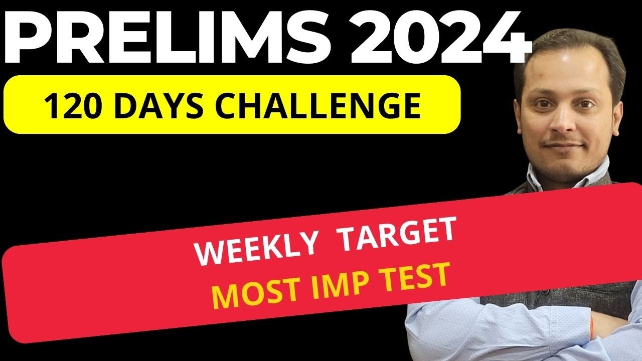upsc prelims 2024 weekly plan week 3 - YouTube