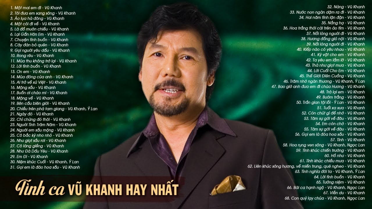 VŨ KHANH Chọn Lọc Hay Nhất - Một Mai Em Đi, Tôi Đưa Em Sang Sông - TÌNH CA XƯA Phòng Trà Bất Hủ
