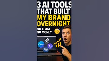 3 AI Tools That Built My Brand Overnight 🚀 | ChatGPT | Canva | AI Tools 2025