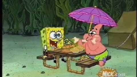 Sponge bob and patrick eats while i play unfitting music