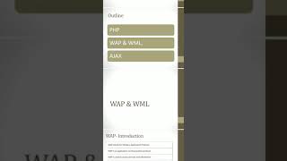 WAP and WML