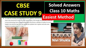 Case study based questions class 10 | case study on surface area | cbse class 10 Maths