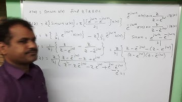 sin(wn).u(n) - z transform and ROC - signals and systems