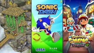 Temple Run 2 Sky Summit Vs Sonic Dash Vs Subway Surfers London - Endless Run Gameplay screenshot 3
