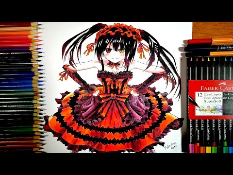 Dibujando a Kurumi Tokisaki (Speed Drawing Kurumi Tokisaki) Date a Live ...