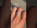 Pear-Shaped Lab-Grown Diamond Ring with Halo & Pave Band | Purple Carats