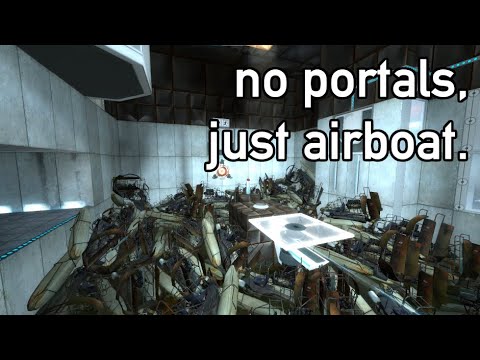 Portal Airboat% Speedrun in 16:42 (Old World Record)