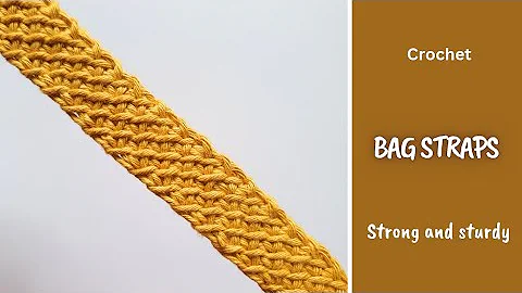 Crochet Bag Strap | Strong and Sturdy Handle | Easy to follow | Beginner friendly tutorial