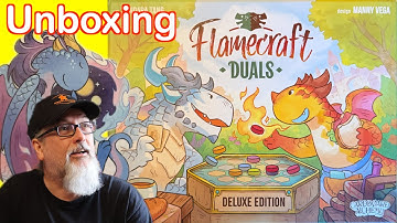 Unboxing Flamecraft Duals | Deluxe Edition | Manny Vega | Cardboard Alchemy | Artist: Sandra Tang
