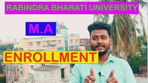Rabindra bharati university M.A Enrollment.