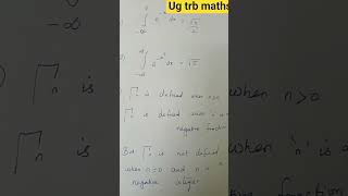 ug trb maths unit 2 # Beta Gamma function #