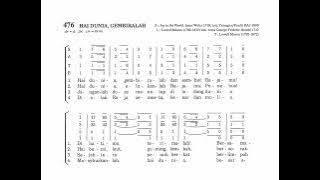 Hai Dunia, Gembiralah (PS. 476) - notasi Alto