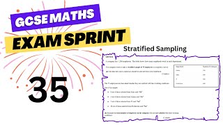GCSE Maths Exam Sprint Series 35:Stratified Sampling Explained ✅