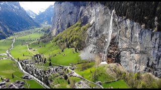 Şelalelerin Havadan Mükemmel Çekimleri Drone 4K Ultura HD Waterfall