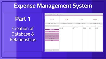 Expense Management System | Creation of Database & Relationships | Part-1