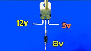 7805 Voltage Regulator Circuit 12V To 5V 6V 7V 8V 9V Converter