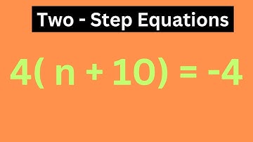 2 step equations