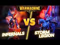 Warmachine battle report - Infernals [Zaateroth] vs Storm Legion [Calder]