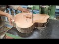 Inspirational Rustic Woodworking Ideas // Excellent Chair Made From Original Wooden Ring