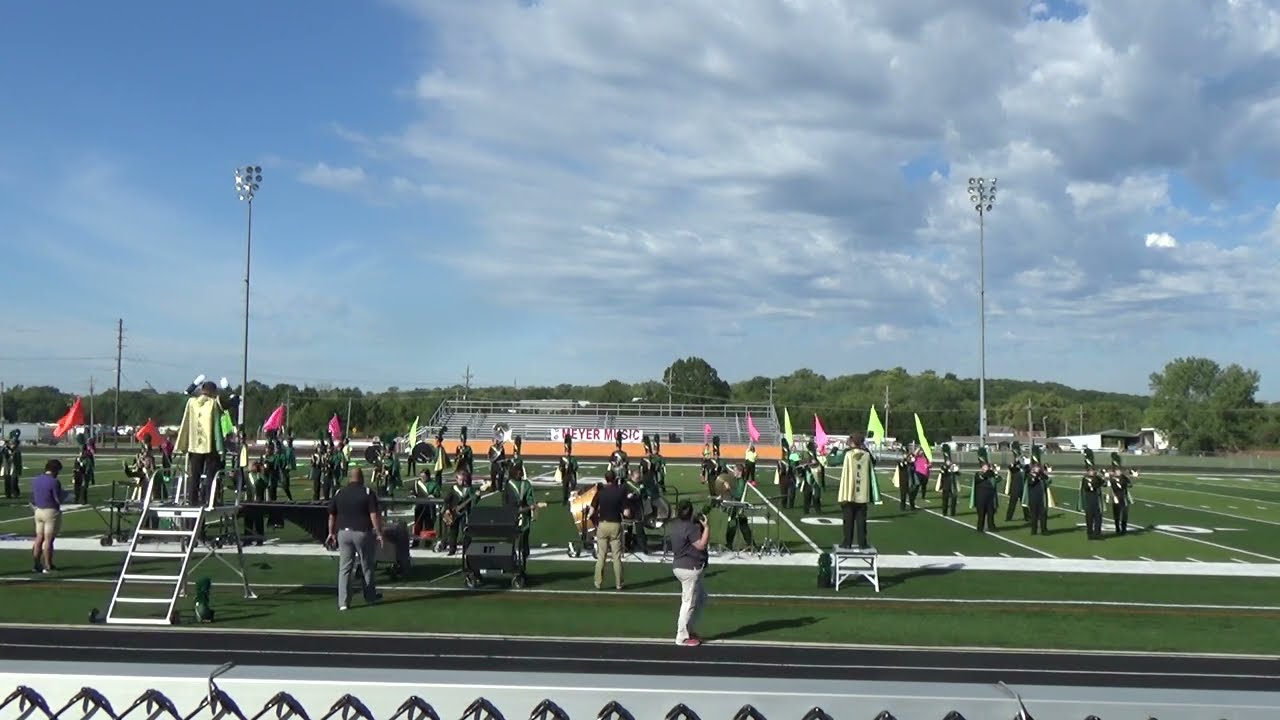 Basehor Linwood Marching Band Performing at Bonner Springs Music