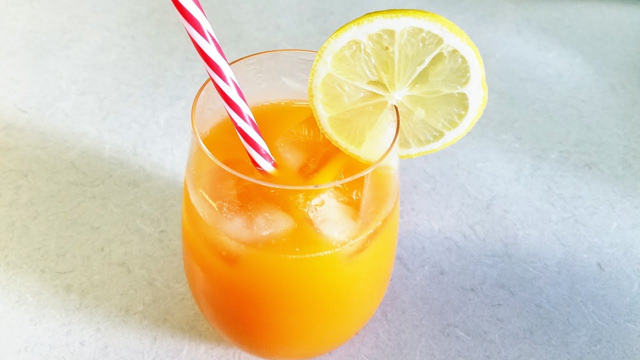 Carrot Lemon Ginger Juice Tropical Drink YouTube