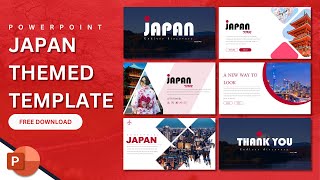 FREE JAPAN THEMED POWERPOINT PRESENTATION TEMPLATE 🗾 | FREE TEMPLATE