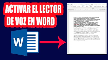 ¿Cómo activar el lector de voz?