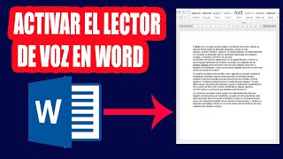 Como Activar el Lector de Voz en Word - Leer Textos con Voz screenshot 5
