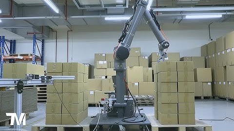 V3A101TW TM AI Cobot - Instant Palletizer Hardware Installation Demonstration