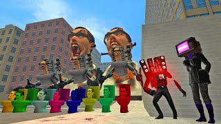 UPGRADED TITAN SPEAKERMAN AND TV WOMEN VS 1000 SKIBIDI TOILET GMAN AND SKIBIDI DOZER in Garry's Mod! by ZOY GAMING 6,177 views 9 months ago 12 minutes, 32 seconds