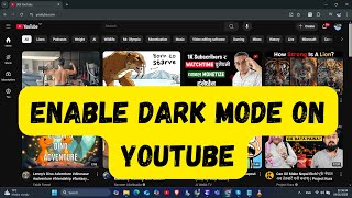 How to Enable Dark Mode on Youtube on Windows 11 PC ?
