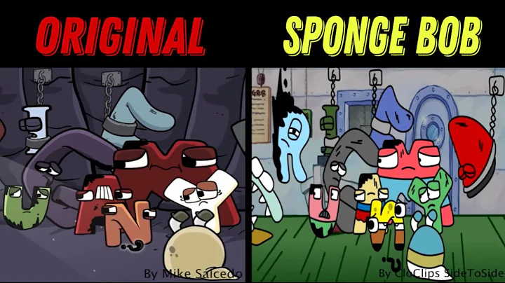Alphabet Lore But Original VS Sponge Bob | Now I Know My ABCs