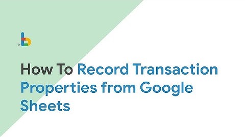 Bkper Record transaction properties from Google Sheets