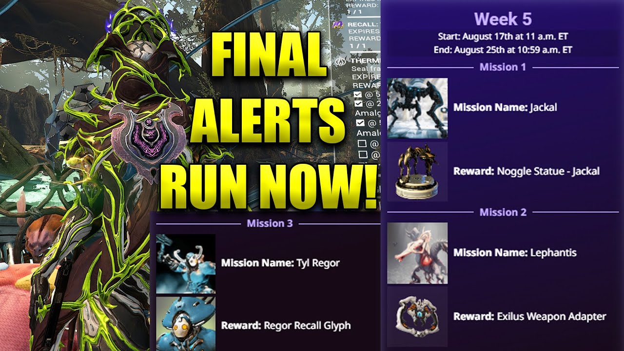Warframe Week 5 Recall: Ten-Zero Alerts Full Walkthrough Guide! Final Week!