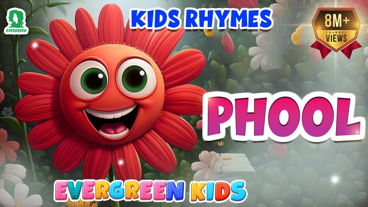 Phool Phool Rhyme - Fun Kids Song with Flowers 🌸🎵 | Best Kids Animated Rhymes 