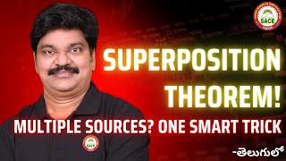 Superposition Theorem Made Simple | Solve Multi Source Circuits Step by Step | SACE Guntur Official