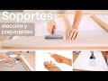 Clase 2: Elección y preparación del soporte (lienzos y bastidores de madera) para Óleo y Acrílico.