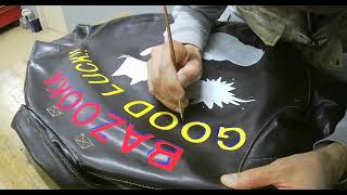 228 A-2フライトジャケット(bazooka good luck!!) ペイントメイキング