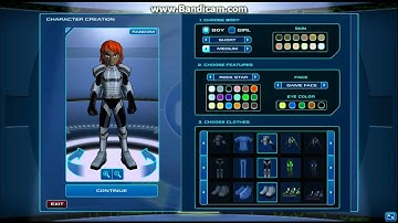 Fusion Fall: Old Character Creation Hack