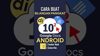 CARA BUAT PANGKAT DI GOOGLE DOC ANDROID