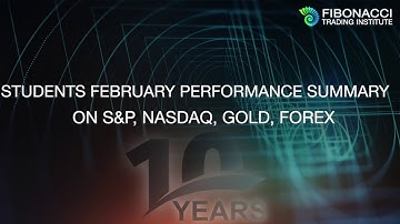 Students February Performance Summary on S&P, Nasdaq, Gold, Forex | Fibonacci Trading Institute