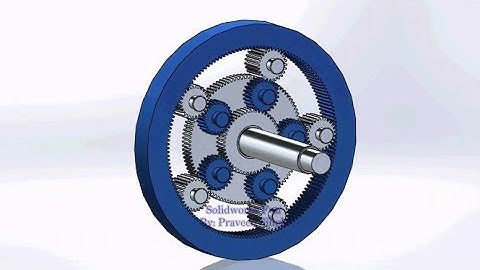 Solidworks tutorial: Planetary Gear Train Designing,Assembly and Motion Study