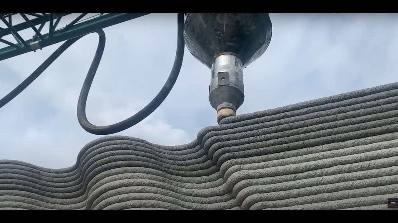 3Д принтер для строительства домов - YouTube