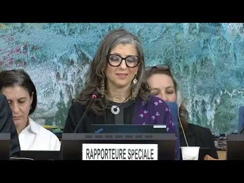 Video Francesca Albanese UN Human Rights Report On Gaza and Palestine