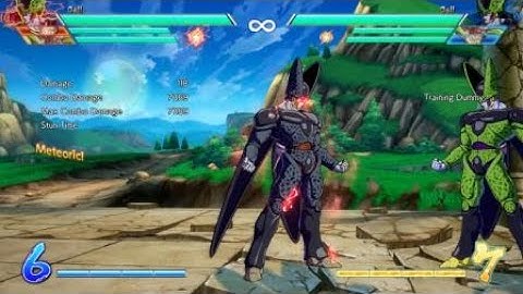 DRAGON BALL FighterZ Cell Super Combo into Sparking Blast