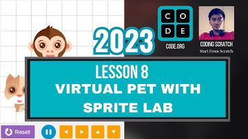 Code.org Lesson 8 Virtual Pet With Spirt Lab | Express Course 2023 Update