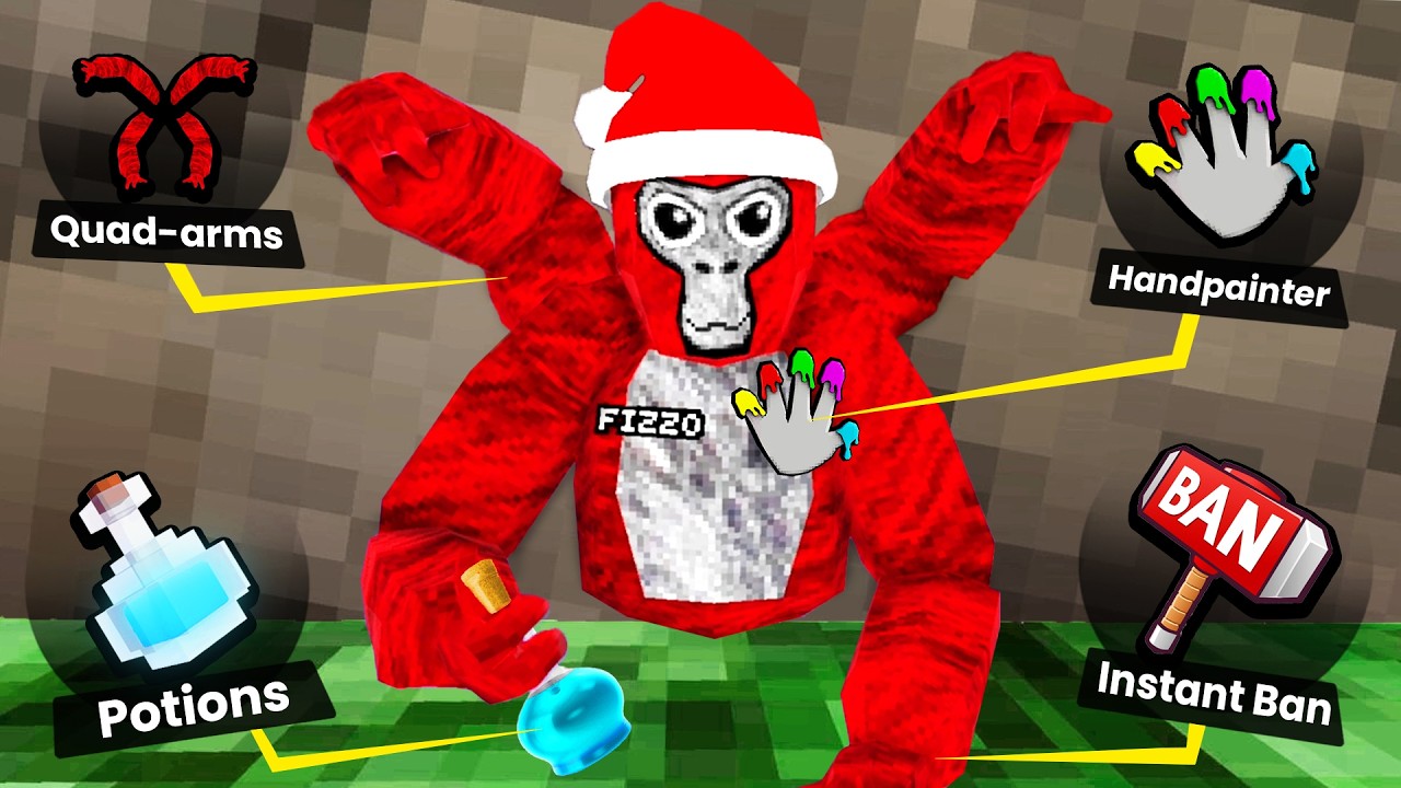 Игра Gorilla Tag, но мои модификации случайны.