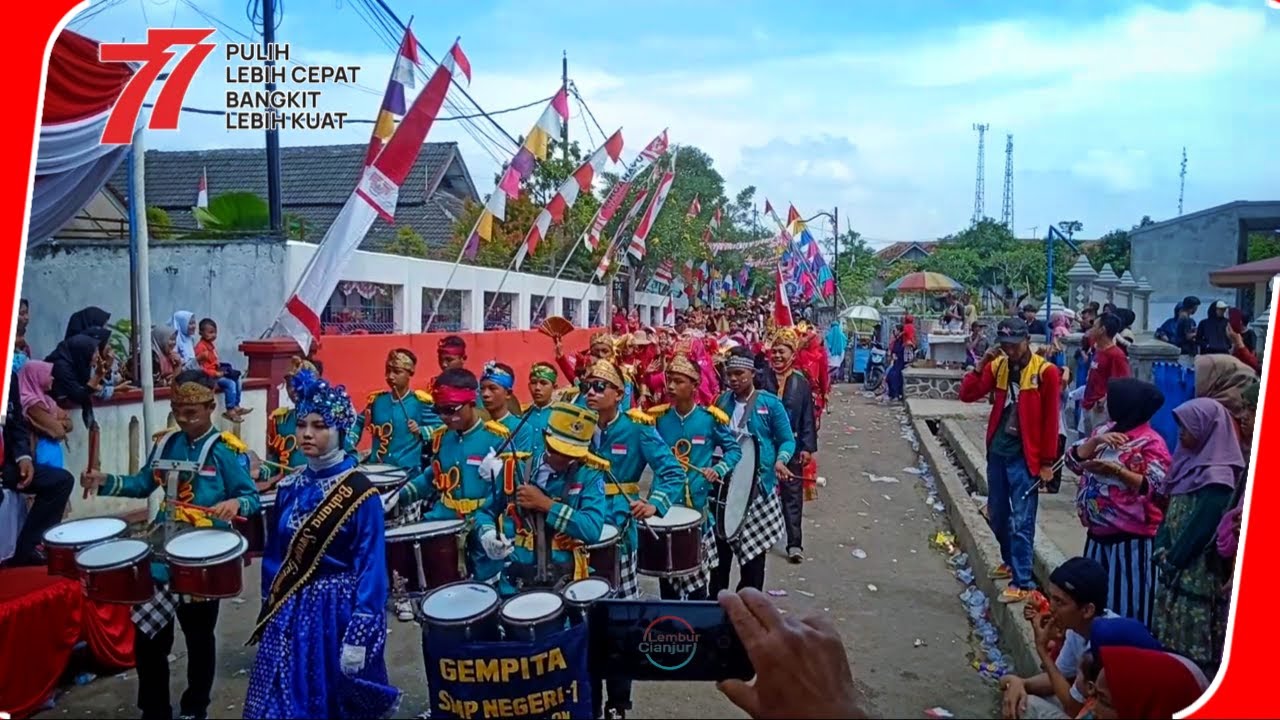Atraksi Menawan Marching Band SMPN 1 Cikalongkulon