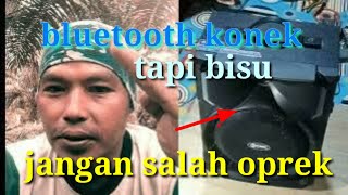 servis musik gmc bluetooth konek tapi tak bersuara